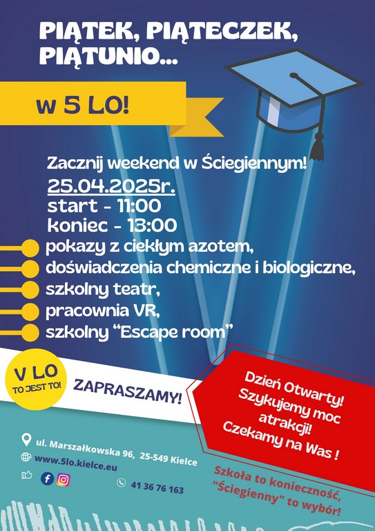 Aktualności | Liceum Ogólnokształcące nr 5 im. ks. Piotra Ściegiennego
